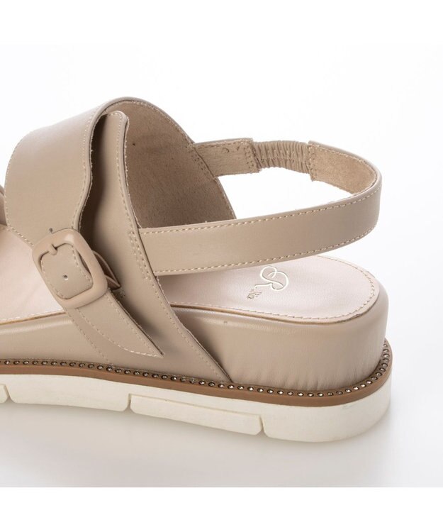 Riz raffinee <Riz raffinee>フッドベッドサンダル ベージュ