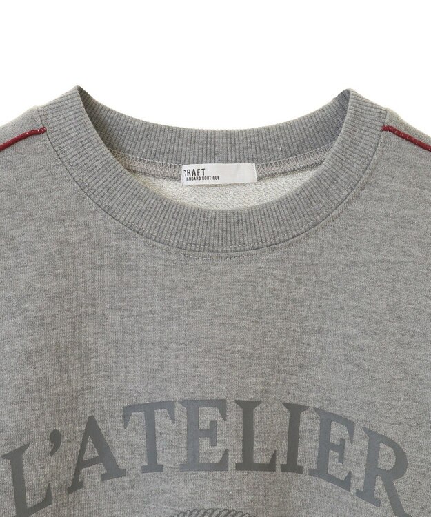 CRAFT STANDARD BOUTIQUE 配色ロゴメロープルオーバー Khaki