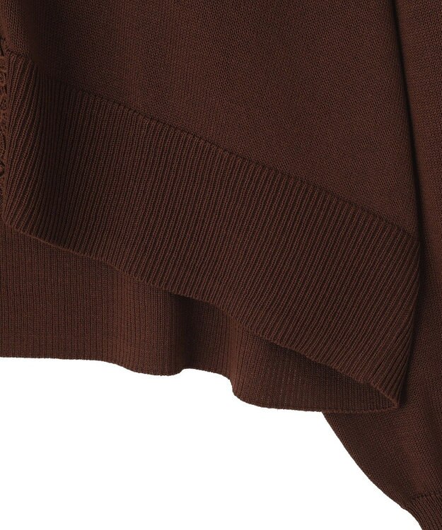 earth music&ecology 【2WAY】レーストリムシアーニットカーディガン Brown