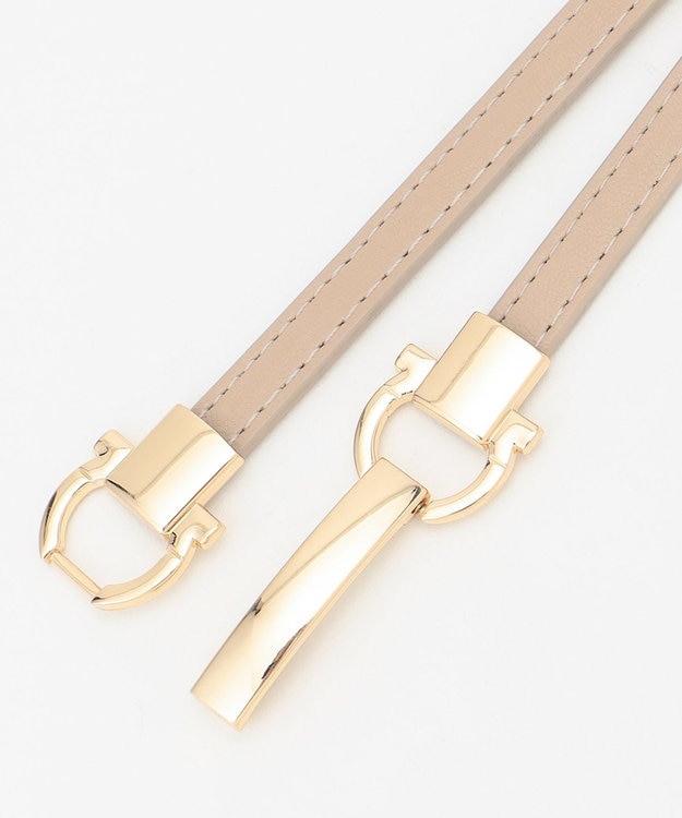 ANY メタルモチーフアジャスタブルベルト グレージュ