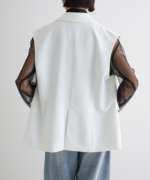 Green Parks テーラードベスト Off White