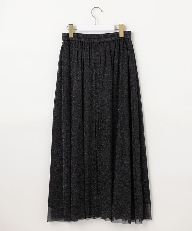 ANY SIS 【スタイリストコラボ】ジレ×ラメチュールスカート セットアップ グレー