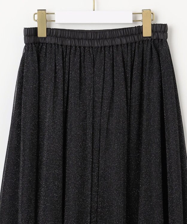 ANY SIS 【スタイリストコラボ】ジレ×ラメチュールスカート セットアップ グレー