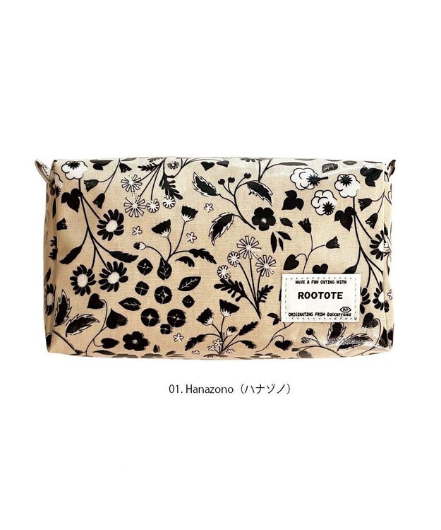 ROOTOTE 1298【ポーチ】EU.ウイズルー.ラミネート-K 01：ハナゾノ