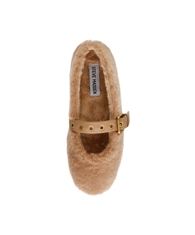 STEVE MADDEN TOASTY ファーメリージェーン ナチュラル