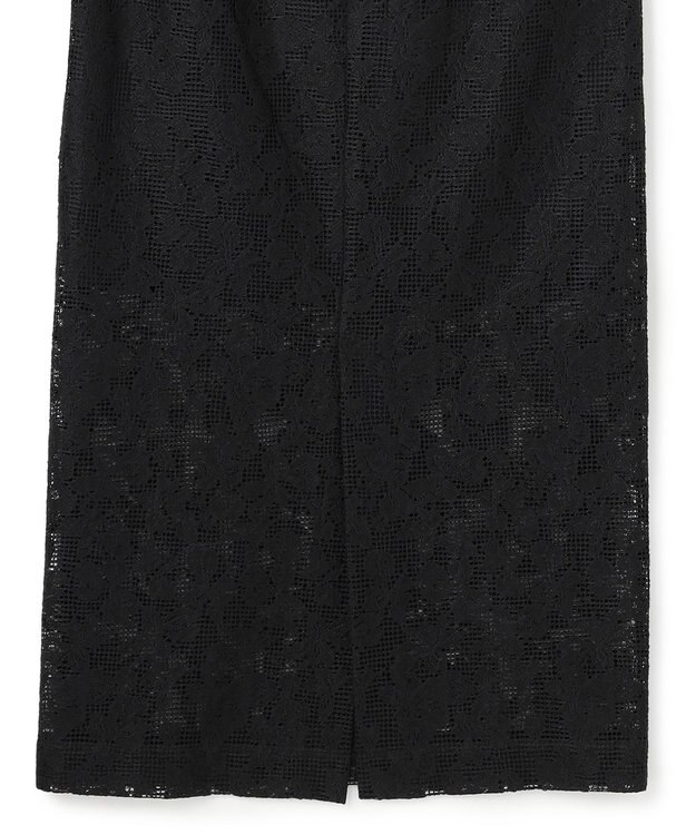 BEIGE， FLUORITE / 異素材コンビ レーススカート Black