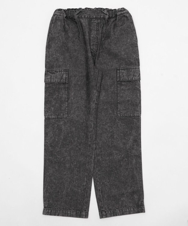 WEGO 【KIDS】デニムイージーカーゴパンツ（JUNIOR） デニムブラックソノタ