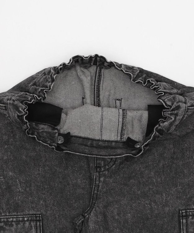 WEGO 【KIDS】デニムイージーカーゴパンツ（JUNIOR） デニムブラックソノタ