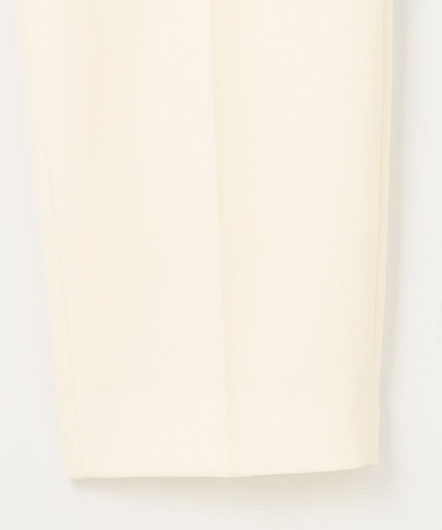 組曲 L 【WEB限定】ベーシックダブルクロス テーパードパンツ アイボリー系