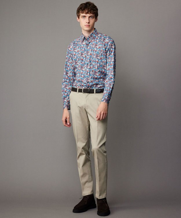 JOSEPH ABBOUD 【ウエストも伸びる！・新色追加】オーガニックストレッチパンツ ベージュ系