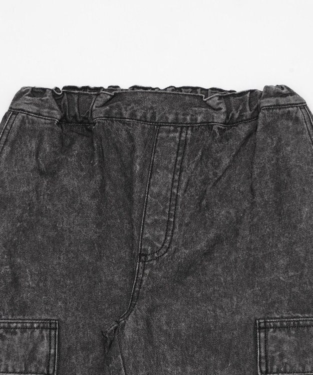 WEGO 【KIDS】デニムイージーカーゴパンツ（JUNIOR） デニムブラックソノタ