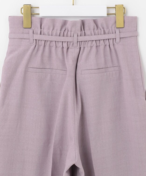 ANY SIS 【セットアップ対応】リネンライク ワイドパンツ ラベンダー