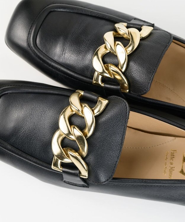 BONTRE 【LucaGrossi/ルカグロッシ】スクエアチェーンローファー/ H092M-US ブラック