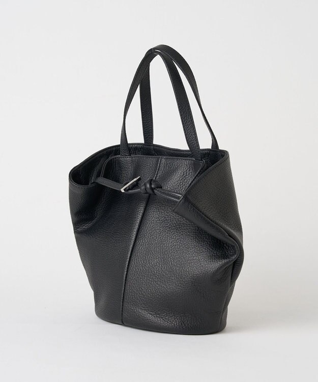 russet レザー2WAYミニトートバッグ(CE-1643) Black