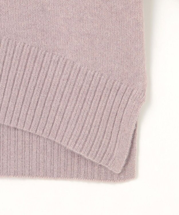 ANY SIS 【洗える】ハイネックラグラン ニット ラベンダー