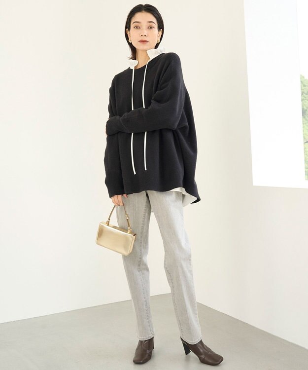 UNFILO ギャザーオーバーブラウス オフ