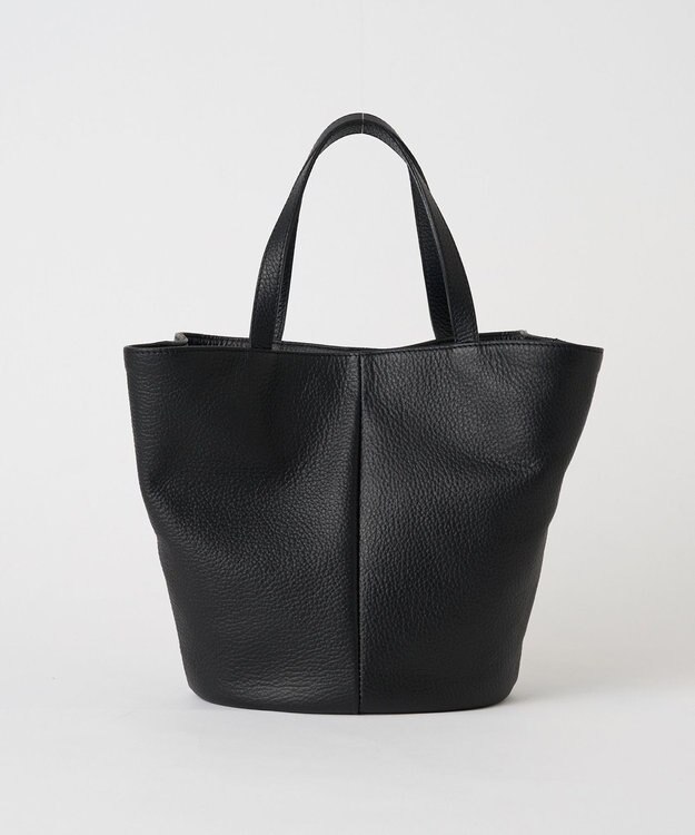 russet レザー2WAYミニトートバッグ(CE-1643) Black