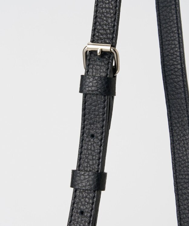 russet レザー2WAYミニトートバッグ(CE-1643) Black