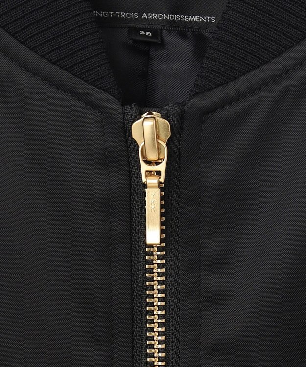 23区 L ヴィンテージナイロンツイル MA-1 ブルゾン ブラック系