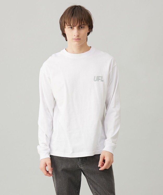 UNFILO MENS BASIC グラフィック ロンT ホワイト