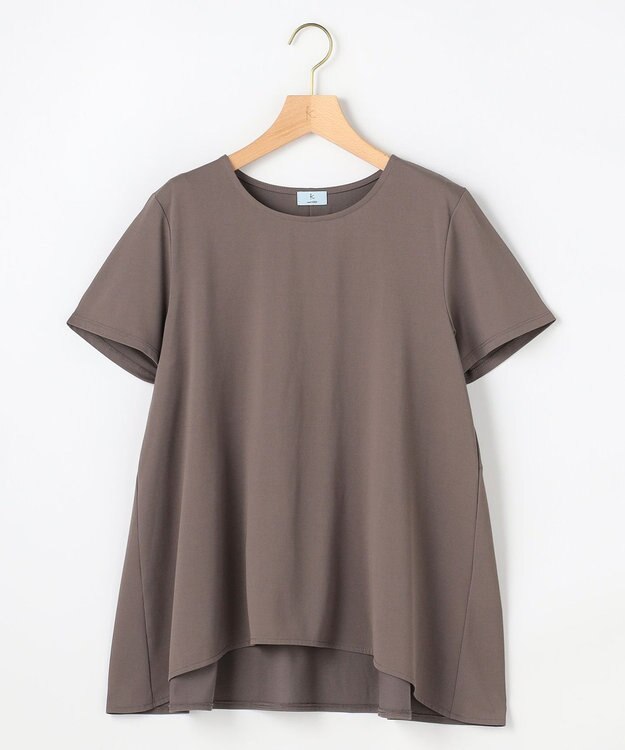 組曲 【一部先行予約】スウェットファンクションジャージー フレアカットソー モカブラウン系