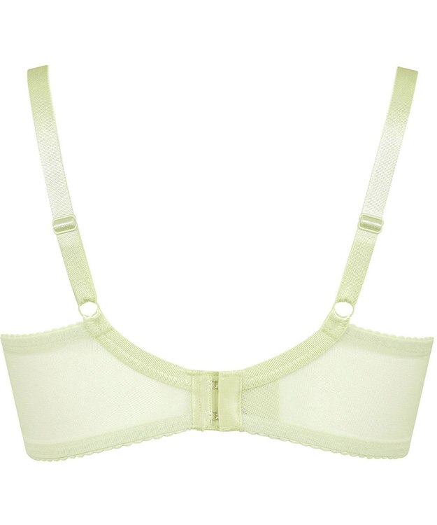 WACOAL 【リボンブラ 脇すっきり】 ブラジャー 脇高設計 着やせシルエット 谷間をメイクしてキープ Gカップまで対応 大きいサイズ レディース BRB433 /ワコール メロン