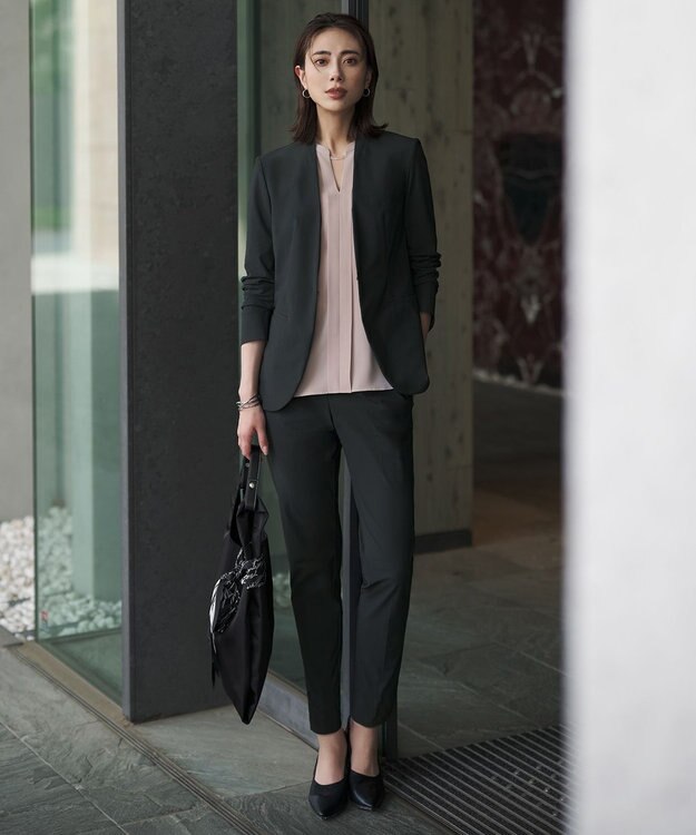 ICB 【CLASSY.掲載・30th ANNIVERSARY】5cityプリントスカーフ ブラック系