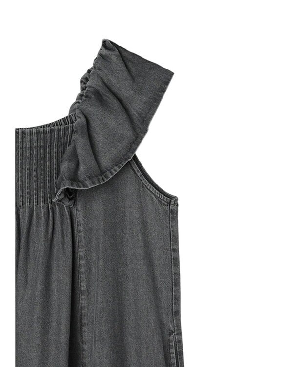 Green Parks ■ＥＳＣＡＲ　デニムピンタックワンピース Gray