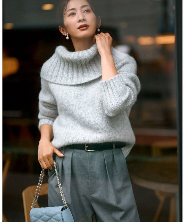 23区 【Oggi10月号掲載】キルティング ショルダーバッグ ターコイズブルー系