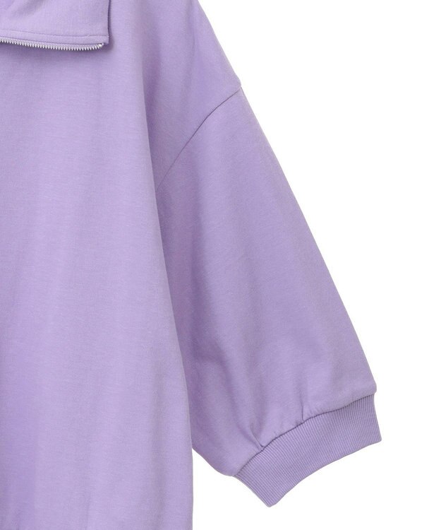 Green Parks ７分袖ハーフＺＩＰプルオーバー Purple