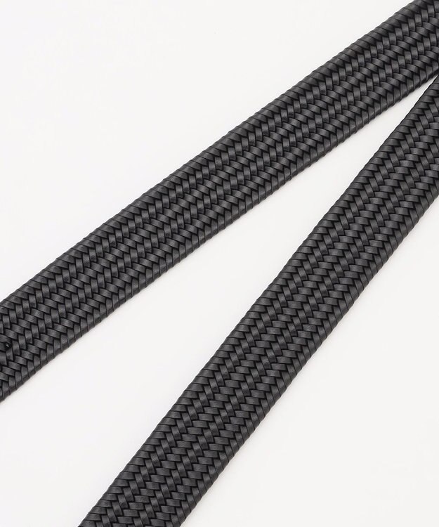 JOSEPH ABBOUD 【イタリア素材・ストレッチ・日本製】ストレッチレザーベルト ブラック系