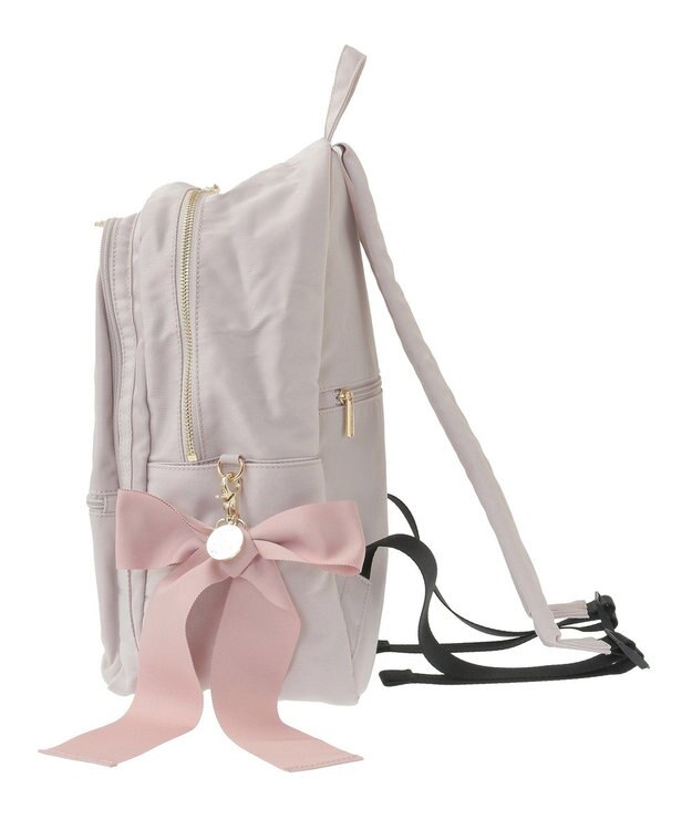 Maison de FLEUR 撥水加工ポケットリボンリュック Grayish Pink