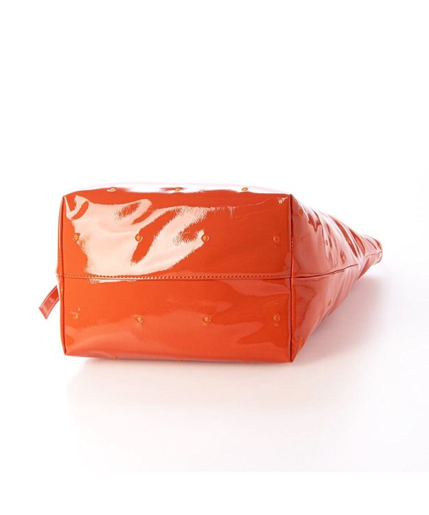 UNBILLION カシュカシュ cachecache / エナメル2wayトート オレンジ