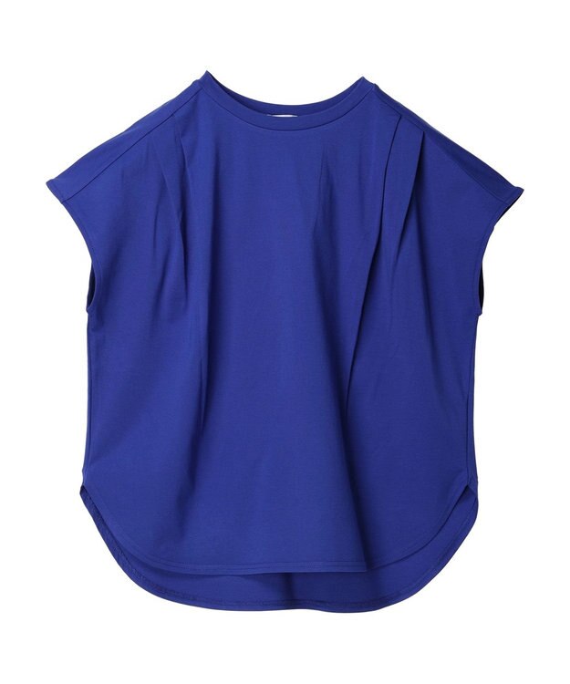 AMERICAN HOLIC 接触冷感フレンチスリーブタックポンチプルオーバー Blue