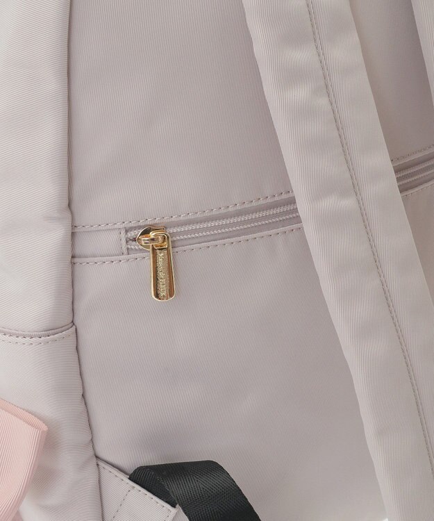 Maison de FLEUR 撥水加工ポケットリボンリュック Grayish Pink