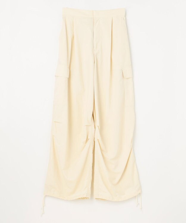 NAVE 【ReNAVE・洗える/撥水加工/接触冷感/UVケア/セットアップ】ナイロンタスラン カーゴパンツ アイボリー系