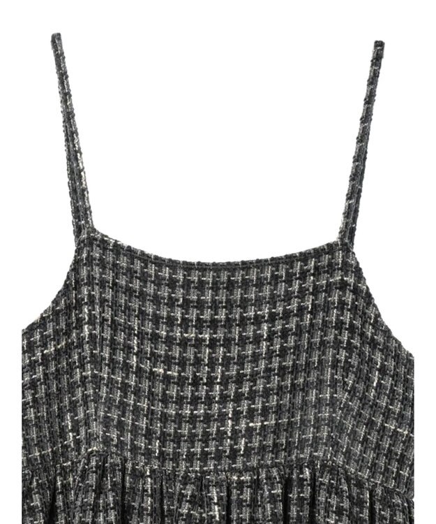 Green Parks ・ＥＬＥＮＣＡＲＥ　ＤＵＥ　ツイードキャミワンピース Gray