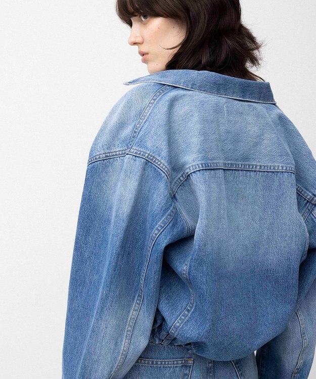 NAVE 【Nave　セットアップ可/洗える】14ozデニム ブルゾン ライトブルー系