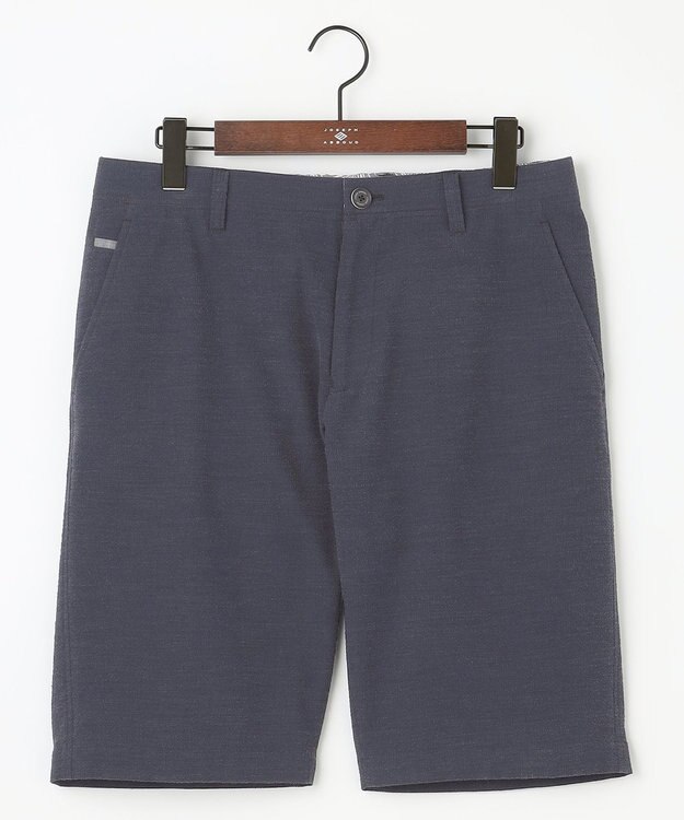 JOSEPH ABBOUD 【ウエストも伸びる！/2WAYストレッチ/清涼】クールサッカー ショーツ ネイビー系