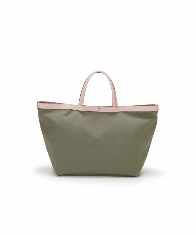 TOPKAPI 【Breath TOPKAPI】NORM ノーム リサイクル ポリエステル シュリンクレザー コンビ A4 トート バッグ ペールピンク