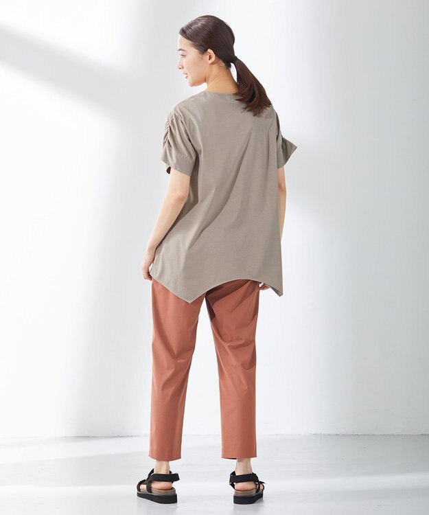 J.PRESS LADIES プレーティングジャージー カットソー ライトグレー系