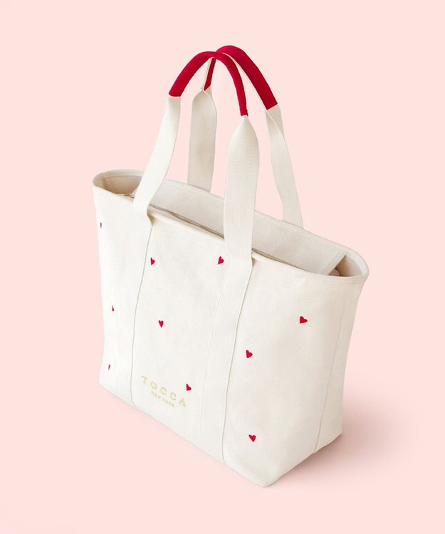 TOCCA 【chayさん着用・WEB＆一部店舗限定】LUCKY SHOWER TRAVELING TOTE トラベルキャンバストート レッド系1