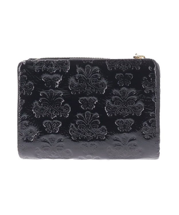 ANNA SUI マープル 内Lファスナー二つ折り財布 クロ