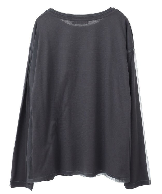 AMERICAN HOLIC ＳＥＴ　チュールＴ＋ロゴＴ Charcoal Gray