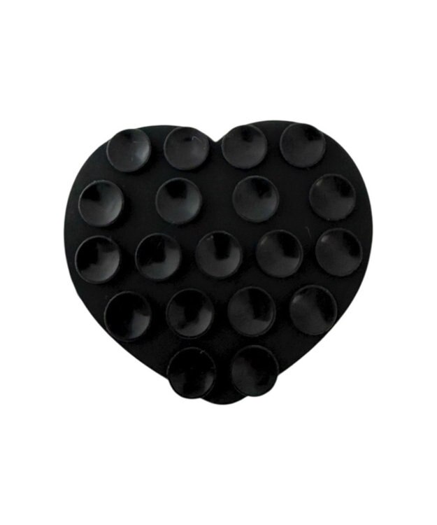 WEGO ハートマルチ吸盤シート ブラック