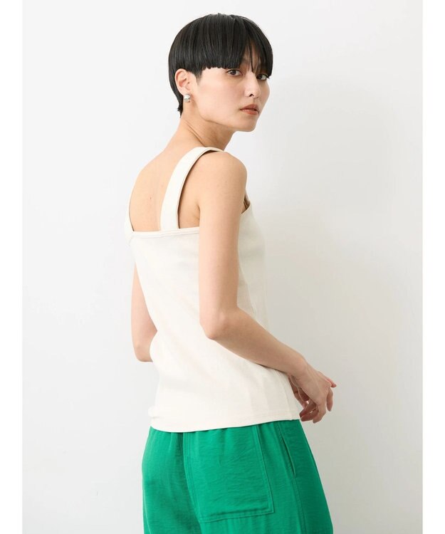 AMERICAN HOLIC 抗菌防臭テレコベアタンクトップ Ivory