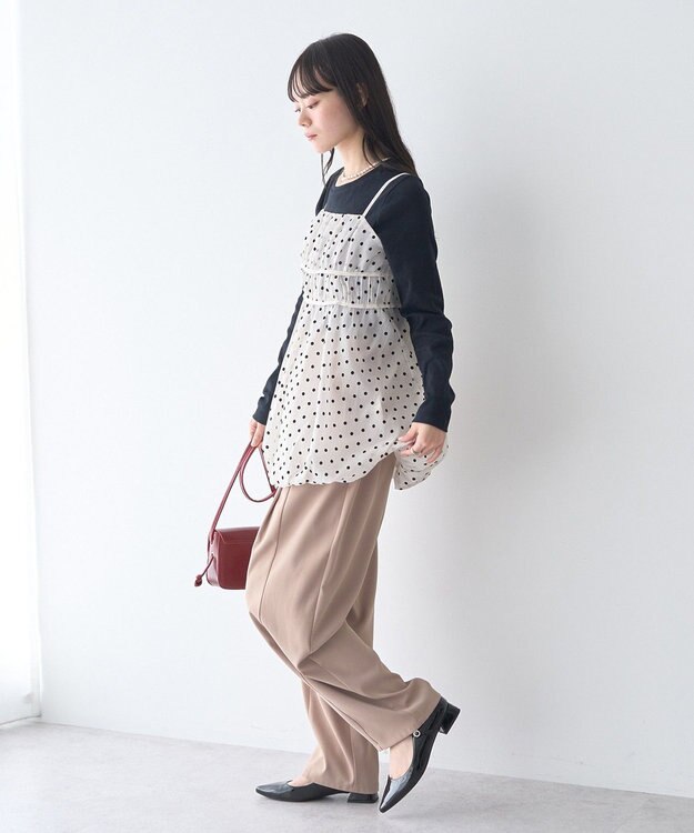 earth music&ecology サイドギャザープルオーバー Black