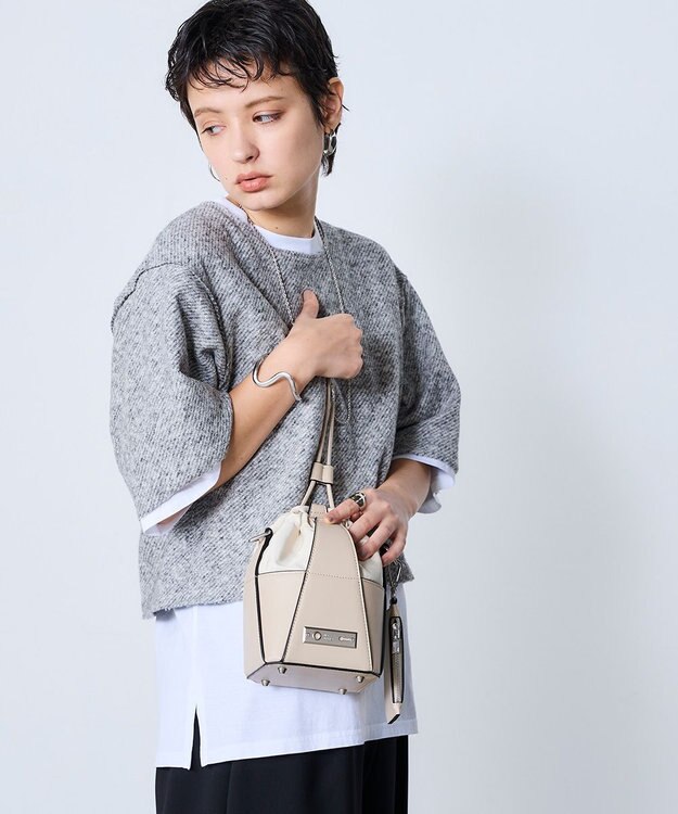 MioFIRANO DOOR H001 ショルダーバッグ ミニケース付き IVORY