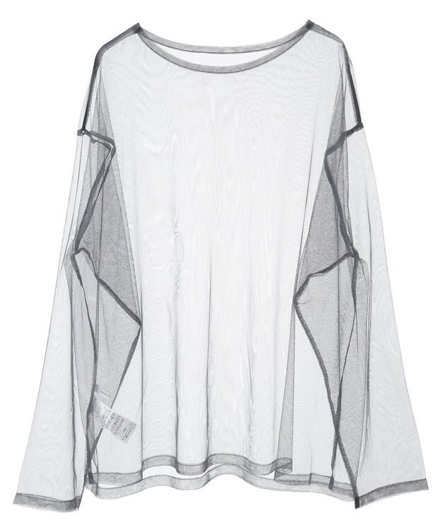 AMERICAN HOLIC ＳＥＴ　チュールＴ＋ロゴＴ Charcoal Gray