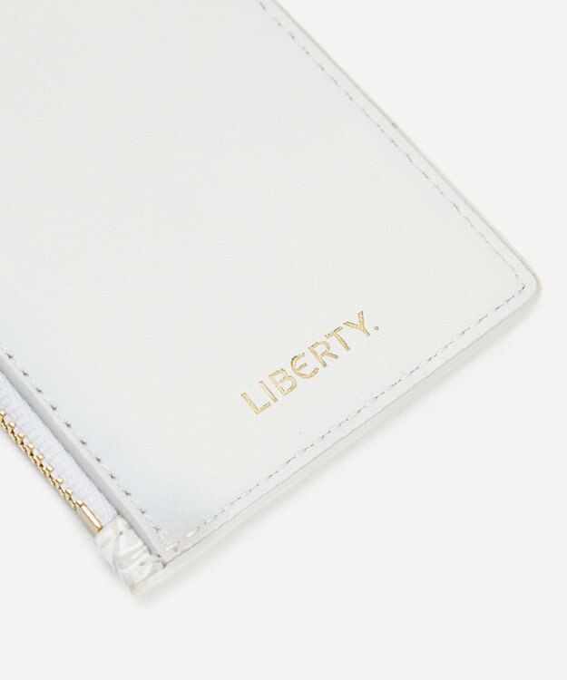 LIBERTY. アイフィス ジップド カードケース ホワイト